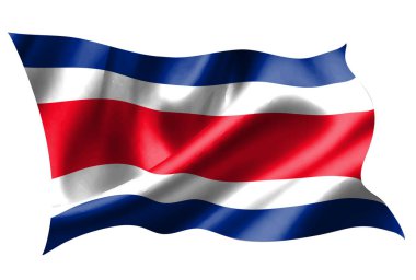 Kosta Rika ulusal bayrak ipeği simgesi