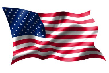 Amerikan ulusal bayrak ipeği simgesi
