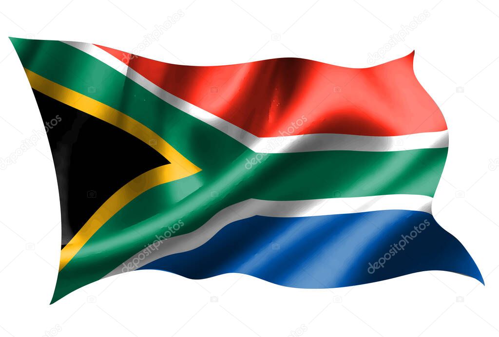 South Africa national flag silk icon