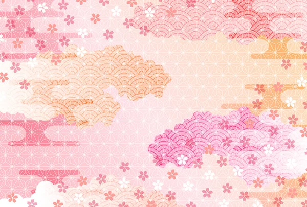 桜の春の背景 — ストックベクタ