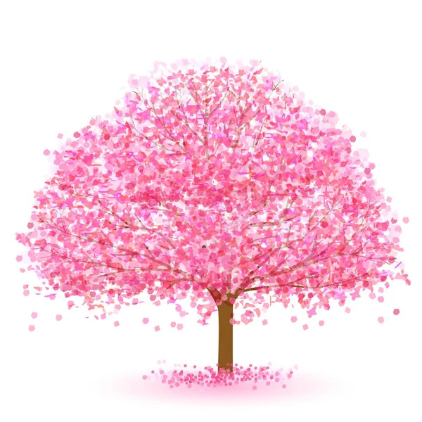 樱桃树花春图标 — 图库矢量图片