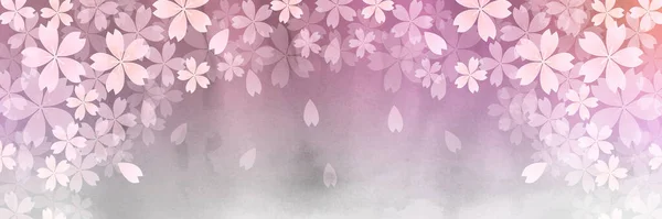 Kirschbaum Frühling Blume Hintergrund — Stockvektor