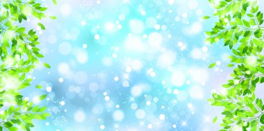 Taze yeşil gökyüzü arkaplanı