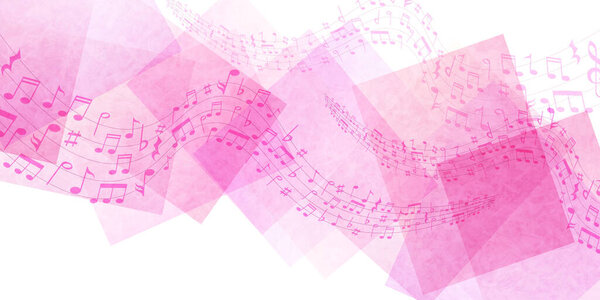 Musical note watercolor Japanese pattern background