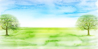 taze yeşil yapraklar bahar arkaplanı