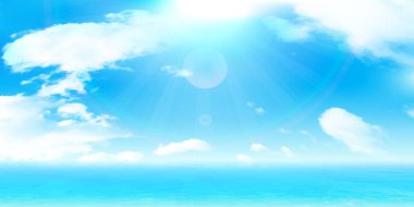 Deniz yaz manzarası doğa arka planı