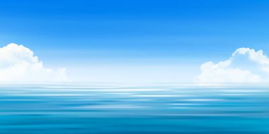 Deniz dalgası mavi yaz arkaplanı