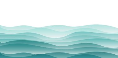 Deniz dalgası mavi yaz arkaplanı