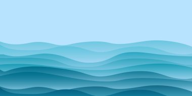 Deniz dalgası mavi yaz arkaplanı