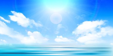 Deniz dalgası mavi yaz arkaplanı