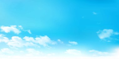 Mavi gökyüzü bulutlu manzara arka planı