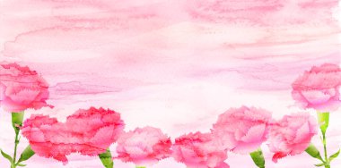 Anneler Günü Karanfili Japon Kağıt Arkaplanı 