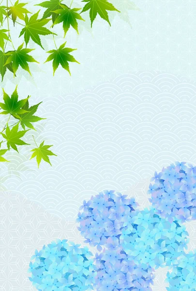 Hydrangea rainy season flower background