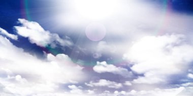 Gökyüzü bulutlu manzara arkaplanı 