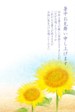 Ay çiçeği deniz manzarası yaz ziyareti