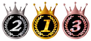 Kraliyet madalyası Laurel altın ikonu 