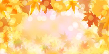 Sonbahar yaprakları akçaağaç sonbahar arkaplanı 