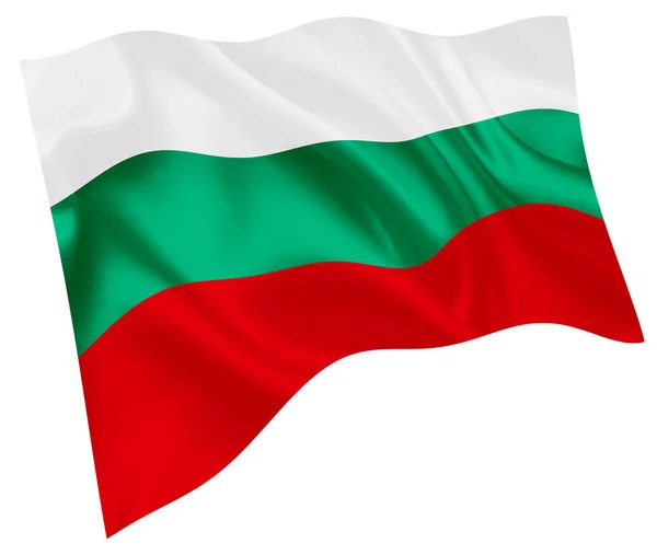 Nationale Vlag Van Bulgarije World Icon — Stockvector