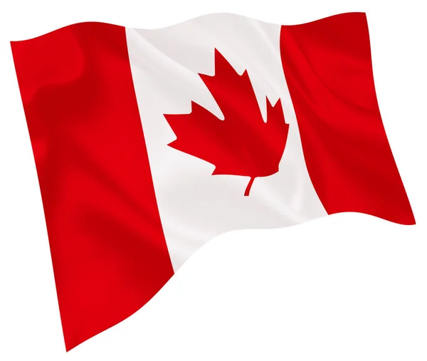 Bandeira Nacional Canadá World Icon — Vetor de Stock