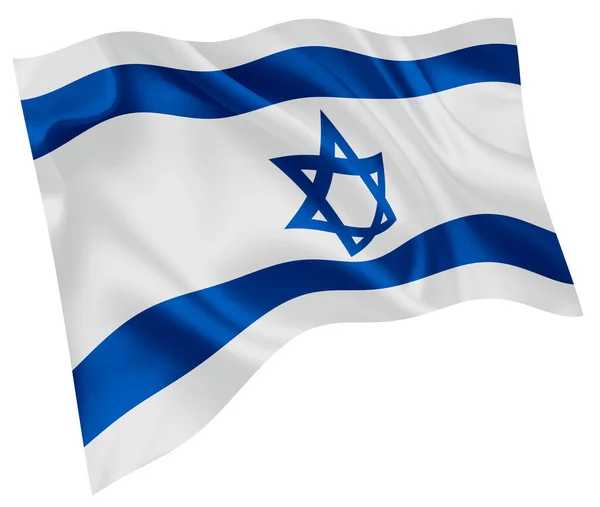 Israel National Flag World Icon — Stock Vector