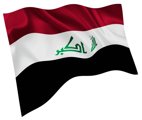 Iraq National Flag World Icon — Stock Vector