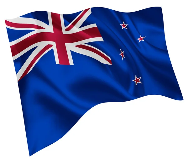 Nouvelle Zélande Drapeau National Icône Monde — Image vectorielle