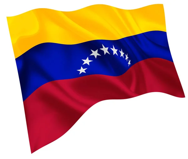 Wenezuelska Ikona Świata Flagi Narodowej — Wektor stockowy