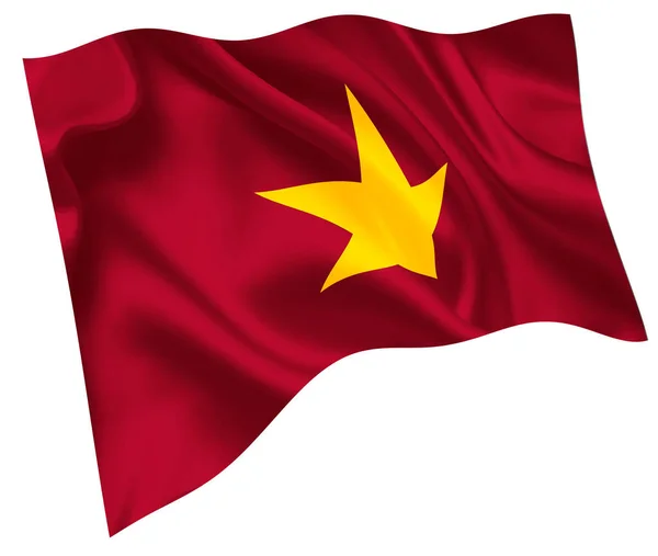 Ikon Nasional Bendera Dunia Vietnam - Stok Vektor