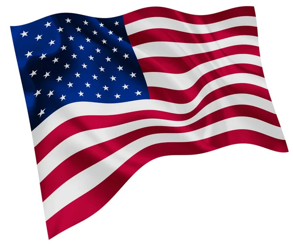 América Bandeira Nacional Ícone Mundo —  Vetores de Stock