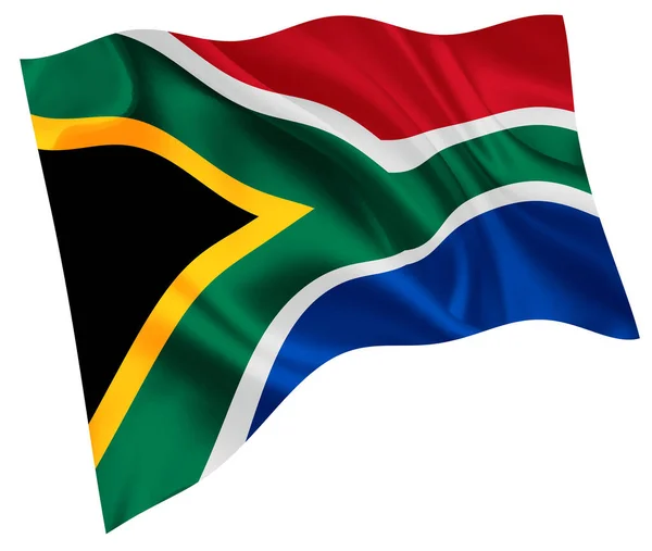 Sydafrika Nationell Flagga Världen Ikon — Stock vektor