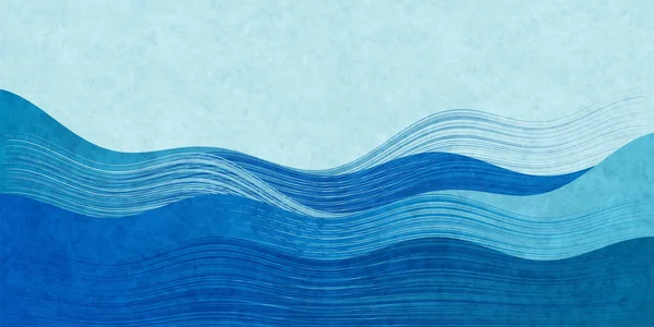 Хвиля Море Літо Вітання Фон — стоковий вектор