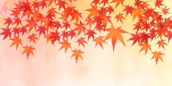 Hösten Löv Lönn Höst Bakgrund — Stock vektor