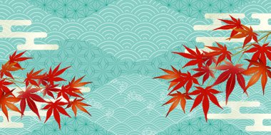 Sonbahar yaprakları akçaağaç sonbahar arkaplanı 