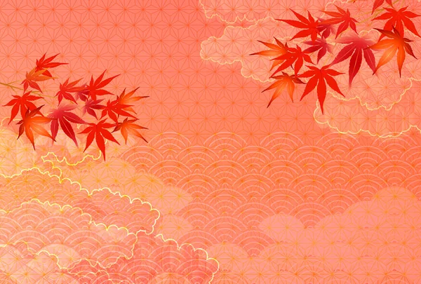 紅葉紅葉の背景 — ストックベクタ