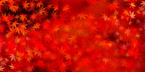 Осенние Листья Клена Осенний Фон — стоковый вектор