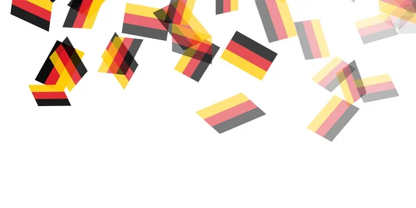 Alemania Bandera Nacional Cielo Fondo — Vector de stock