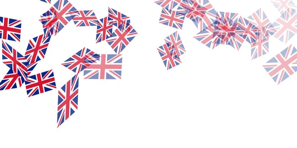 イギリス国旗空の背景 — ストックベクタ