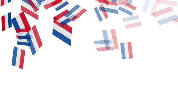 Pays Bas Drapeau National Ciel Arrière Plan — Image vectorielle
