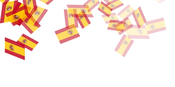 Espanha Bandeira Nacional Céu Fundo —  Vetores de Stock