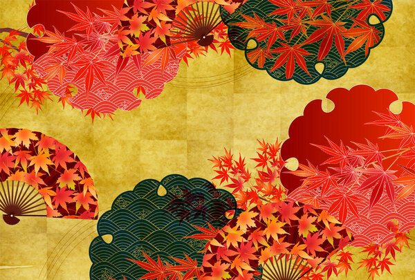 Autumn leaves maple autumn background 