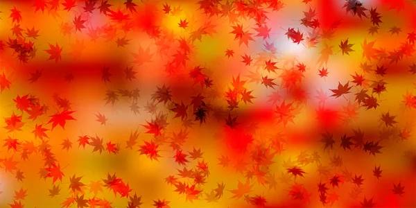 Feuilles Automne Érable Fond Automne — Image vectorielle