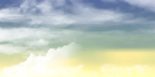 Небесні Хмари Пейзажний Фон Природи — стоковий вектор