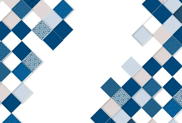 Japanisches Papier Japanisches Muster Muster Hintergrund — Stockvektor