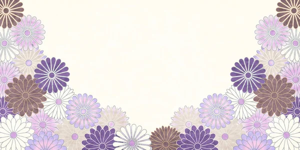 Хризантема Оплакивающая Японский Бумажный Фон — стоковый вектор