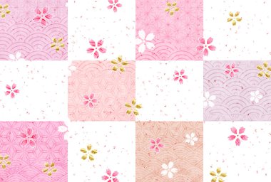 Kiraz çiçekleri yeni yıl kartı çiçekleri. 