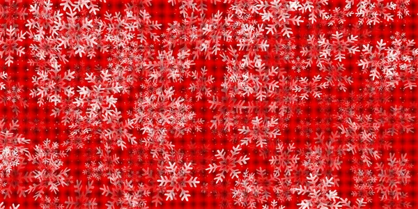 Christmas Snow Winter Red Background — Stock Vector
