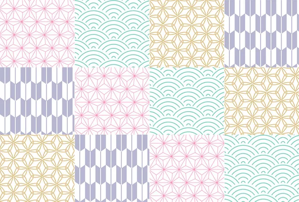 Japanese Pattern Japanese Paper Background — Stock Vector