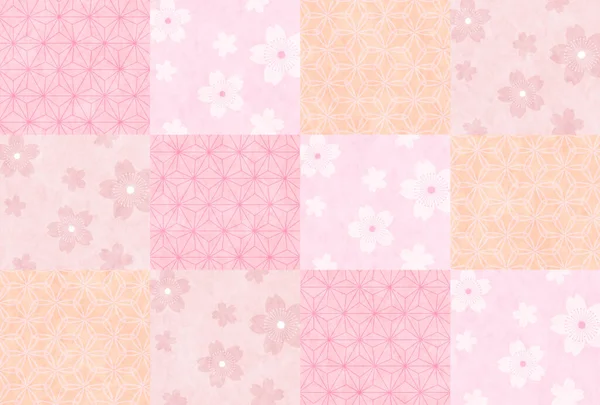 Japanese Pattern Japanese Paper Background — Stock Vector