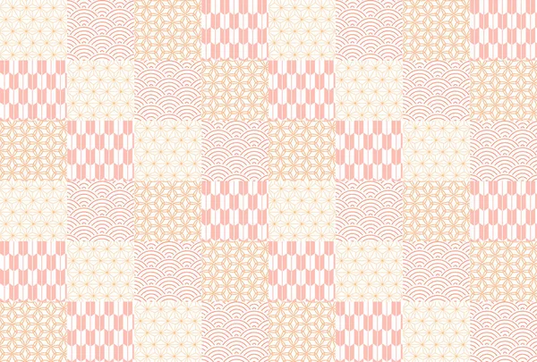 Japanese Pattern Japanese Paper Background — Stock Vector