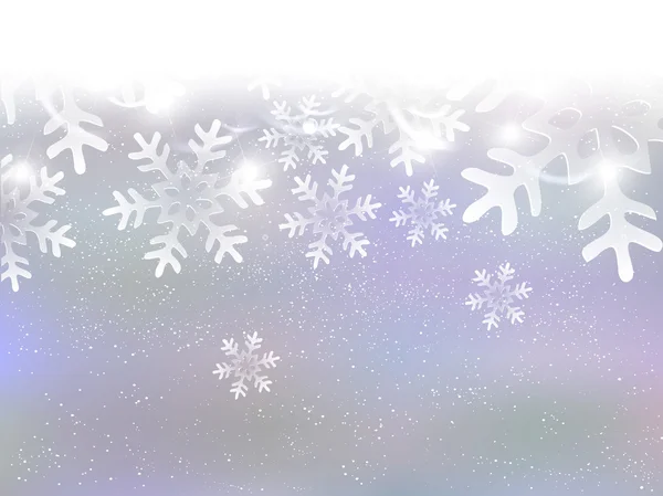 Noël fond de neige — Image vectorielle